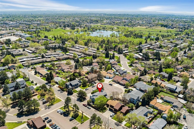 411 S Cody Ct, Lakewood, CO 80226 - aerial view of property's location featuring a nearby body of water and nearby suburban area