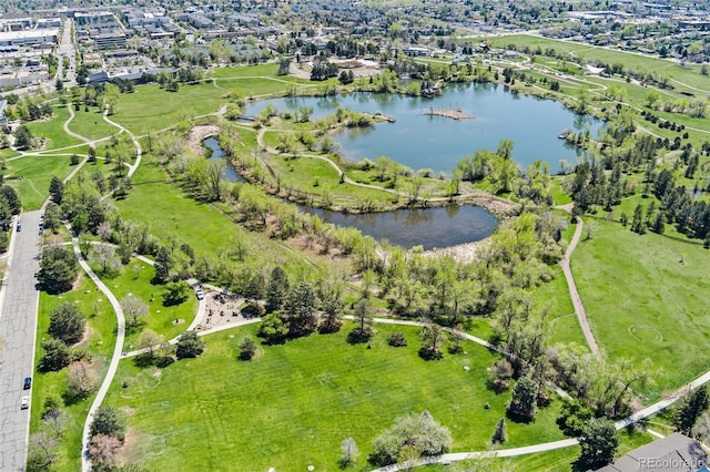 411 S Cody Ct, Lakewood, CO 80226 - aerial view of property and surrounding area featuring a nearby body of water