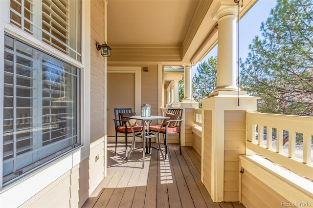 view of balcony