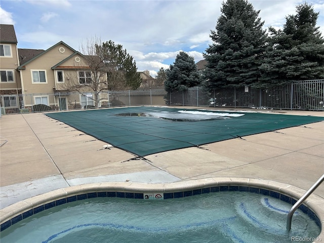 pool with fence