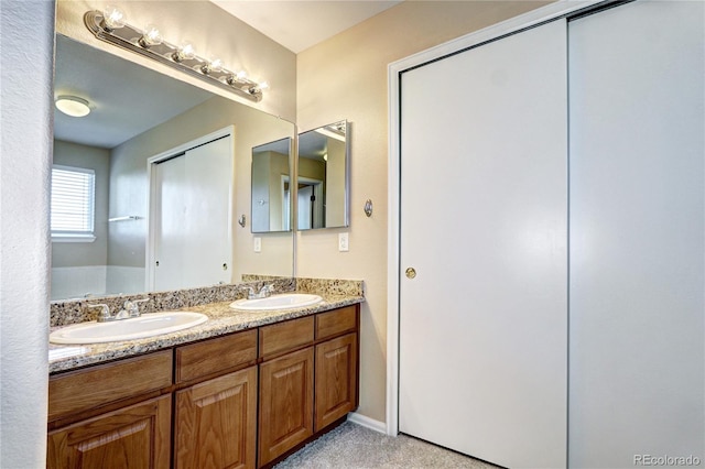 bathroom with vanity