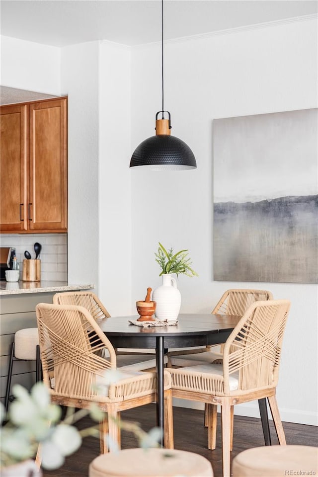 dining room featuring hardwood / wood-style floors