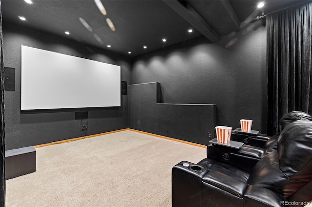 30717 Conifer Mountain Dr, Conifer, CO 80433 - carpeted cinema featuring a textured wall and recessed lighting