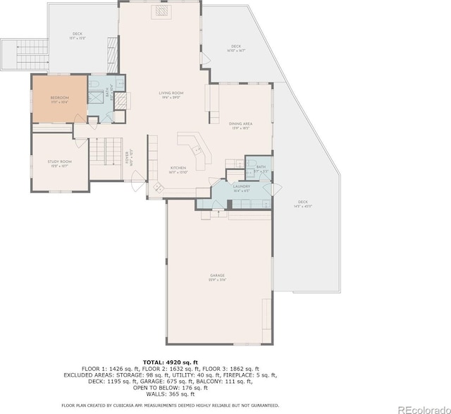 30717 Conifer Mountain Dr, Conifer, CO 80433 - view of property floor plan