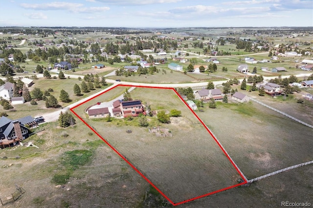 view of property location with property parcel outlined