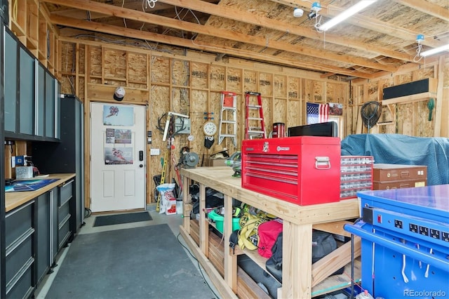 view of storage room