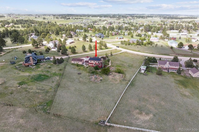 aerial view of property and surrounding area