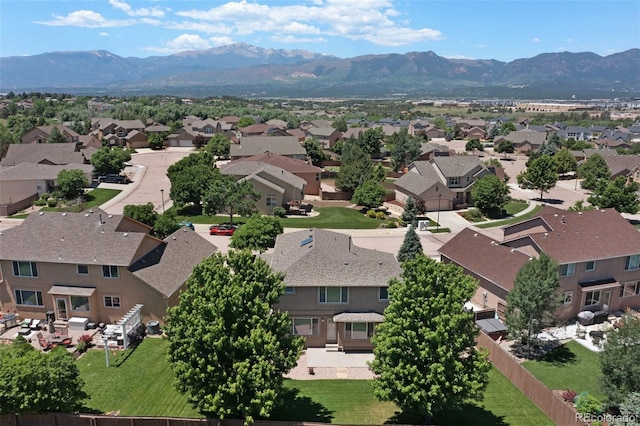 10643 Black Kettle Way, Colorado Springs, CO 80908 - aerial view of residential area featuring a mountain backdrop
