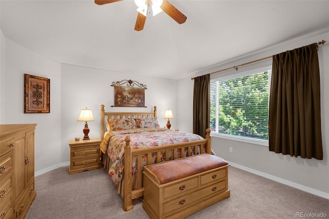 10643 Black Kettle Way, Colorado Springs, CO 80908 - bedroom featuring light colored carpet and ceiling fan
