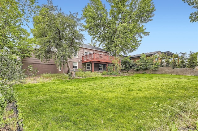 1697 W Powers Ave, Littleton, CO 80120 - view of yard with a deck