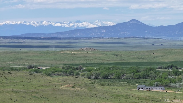 mountain view with a rural view