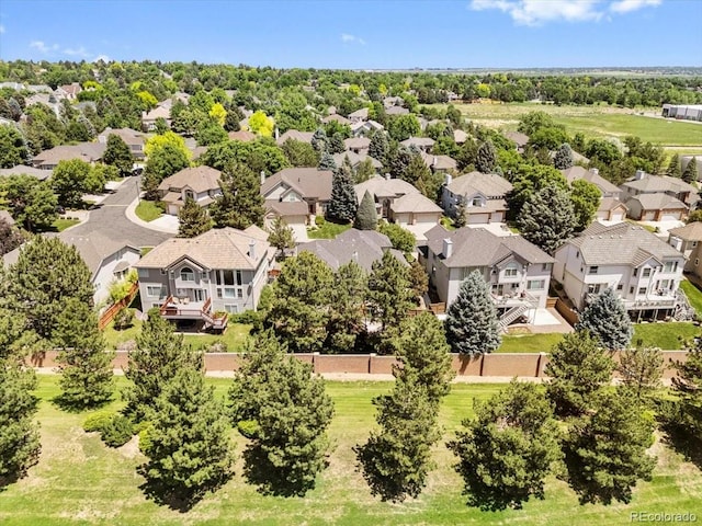 6449 S Jamaica Cir, Englewood, CO 80111 - aerial view of residential area featuring a tree filled landscape