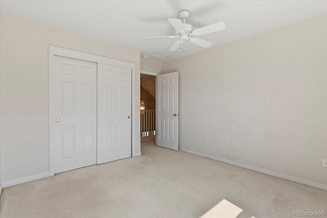6449 S Jamaica Cir, Englewood, CO 80111 - unfurnished bedroom featuring carpet, a closet, and a ceiling fan
