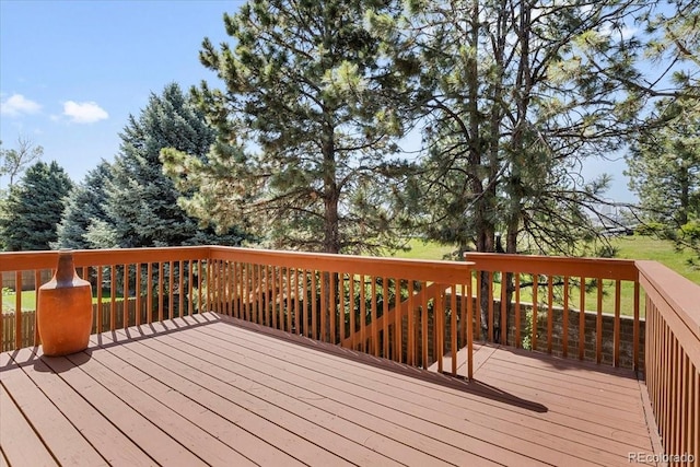 6449 S Jamaica Cir, Englewood, CO 80111 - view of wooden terrace