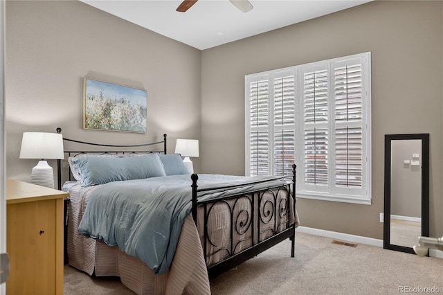 8378 Briar Trace Way, Castle Pines, CO 80108 - carpeted bedroom with baseboards and a ceiling fan