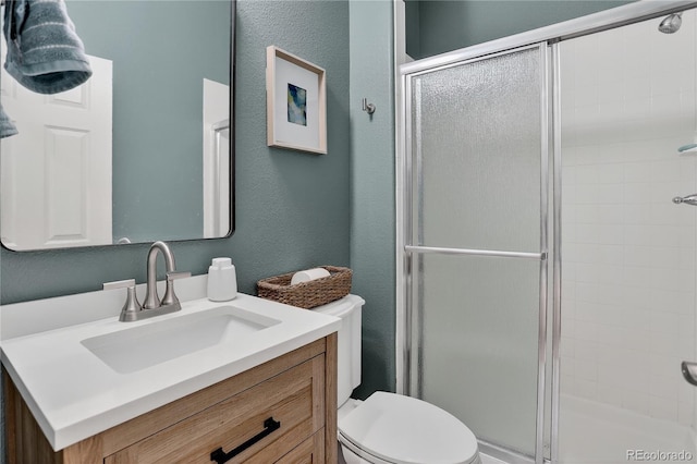 8378 Briar Trace Way, Castle Pines, CO 80108 - full bathroom with a tile shower, vanity, and a textured wall