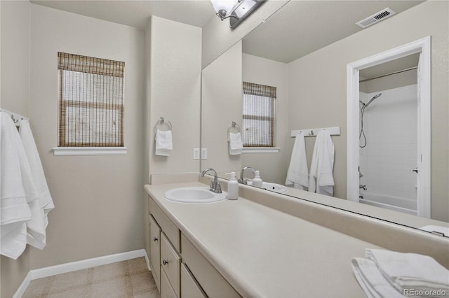 8378 Briar Trace Way, Castle Pines, CO 80108 - bathroom featuring vanity and bathtub / shower combination