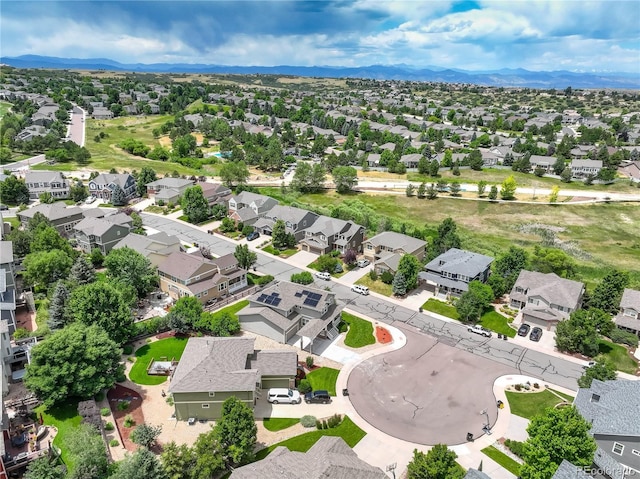 8378 Briar Trace Way, Castle Pines, CO 80108 - aerial view of residential area with a mountainous background