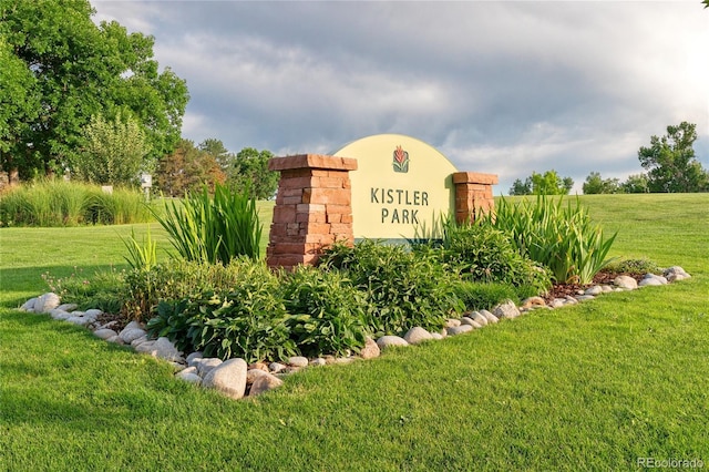 561 James St, Highlands Ranch, CO 80126 - community sign featuring a lawn