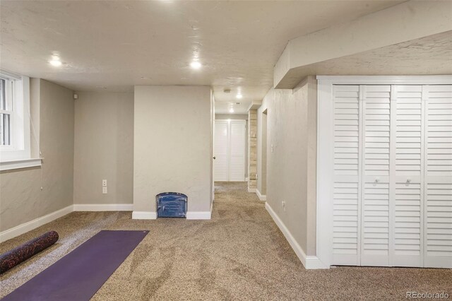 2006 N Cascade Ave, Colorado Springs, CO 80907 - workout room featuring baseboards and carpet