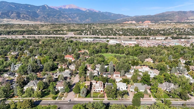 2006 N Cascade Ave, Colorado Springs, CO 80907 - aerial view with a mountain view