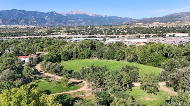 2006 N Cascade Ave, Colorado Springs, CO 80907 - birds eye view of property with a mountain view