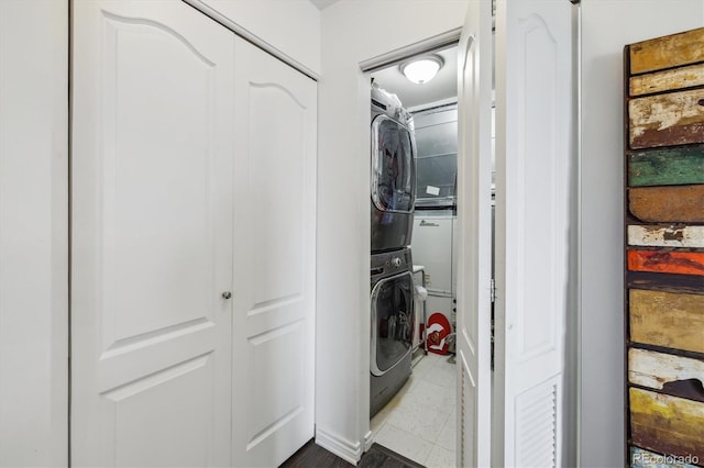 300 W 11th Ave Unit 15C, Denver, CO 80204 - laundry room with estacked washer and dryer
