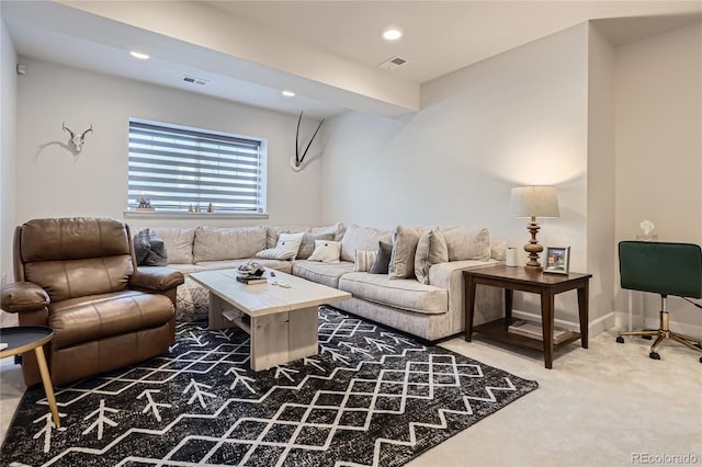 21038 E Quincy Pl, Aurora, CO 80015 - living area featuring carpet and recessed lighting