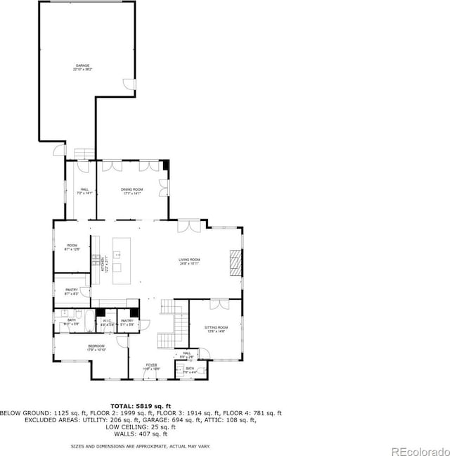 1332 S Lafayette St, Denver, CO 80210 - home floor plan