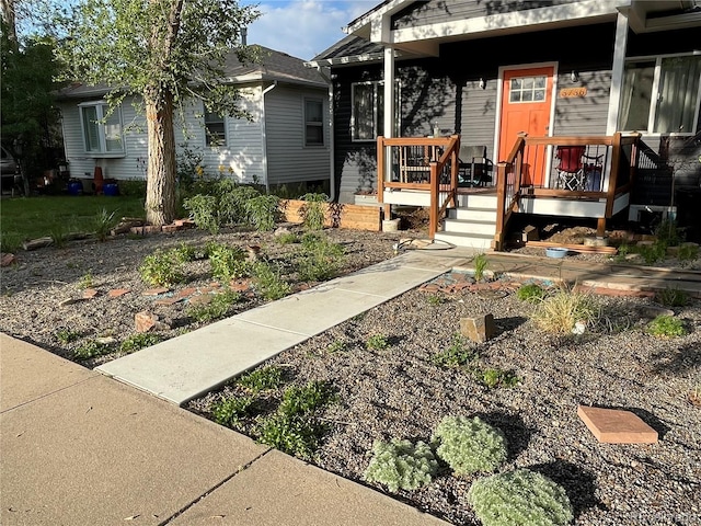 view of front of property