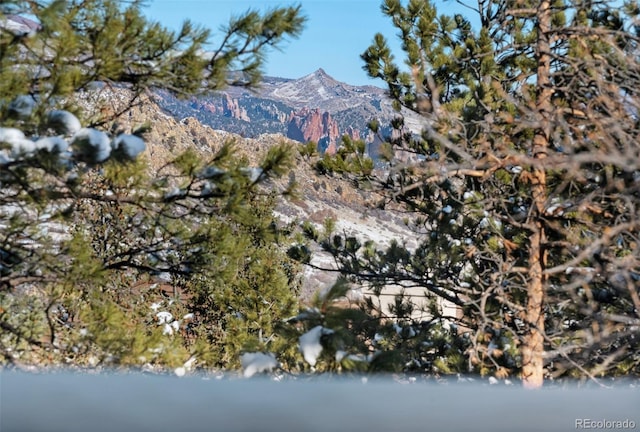 view of mountain feature