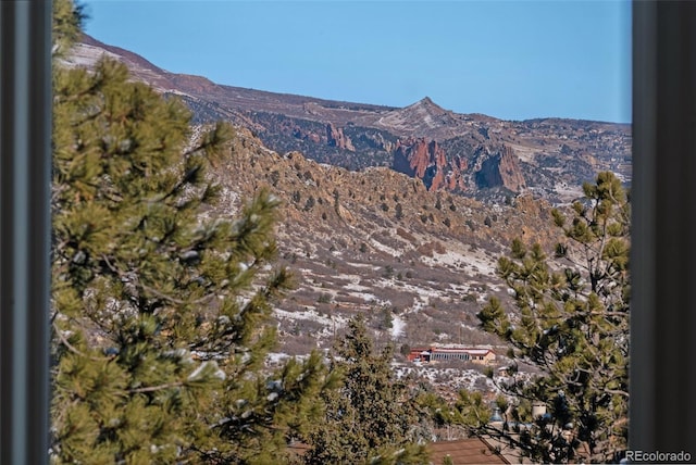 view of mountain feature