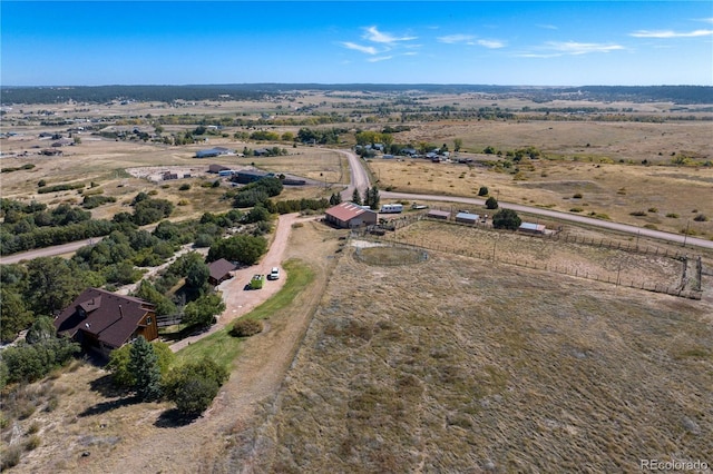 drone / aerial view featuring a rural view