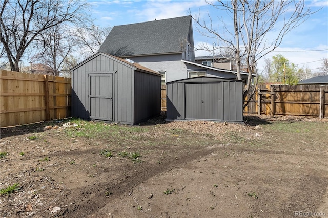2207 E 25th, Denver, CO 80205 - view of shed featuring a fenced backyard