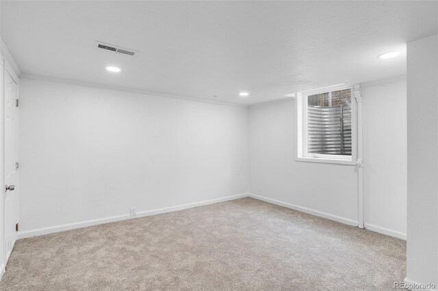 1148 N Clinton St, Aurora, CO 80010 - unfurnished room with recessed lighting, carpet, and baseboards
