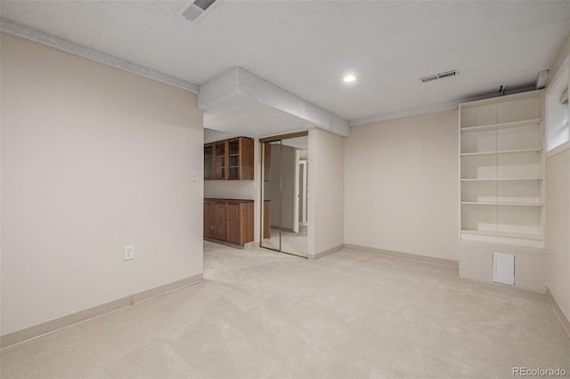 3912 S Richfield Way, Aurora, CO 80013 - unfurnished living room featuring carpet floors, recessed lighting, and baseboards