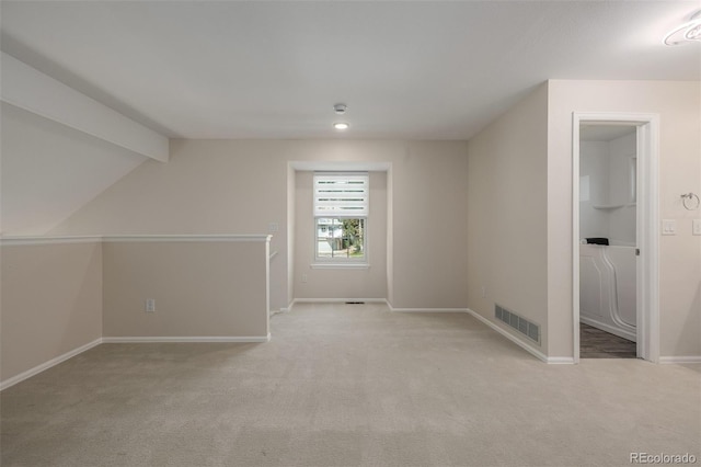 3912 S Richfield Way, Aurora, CO 80013 - bonus room with light colored carpet, baseboards, recessed lighting, and vaulted ceiling