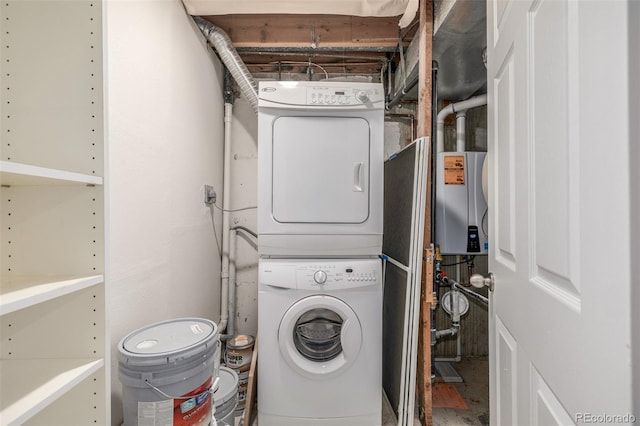 3912 S Richfield Way, Aurora, CO 80013 - laundry room with stacked washer and clothes dryer