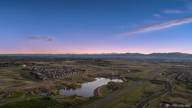 3056 Yale Dr, Broomfield, CO 80023 - aerial view at dusk of a water and mountain view