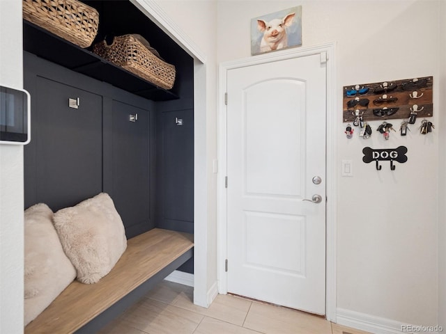 3056 Yale Dr, Broomfield, CO 80023 - mudroom featuring baseboards and light tile patterned flooring