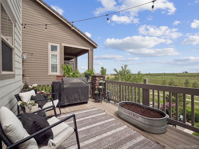 3056 Yale Dr, Broomfield, CO 80023 - wooden deck with grilling area