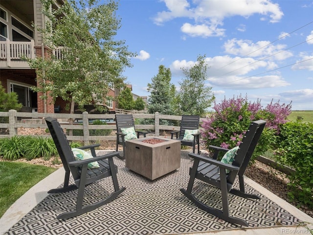 3056 Yale Dr, Broomfield, CO 80023 - view of patio / terrace featuring a fire pit
