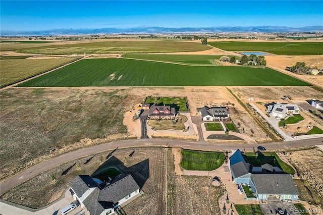 bird's eye view featuring a rural view