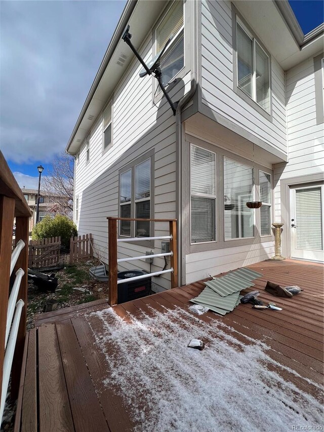 10638 Cherrybrook Cir, Highlands Ranch, CO 80126 - view of property exterior with a wooden deck