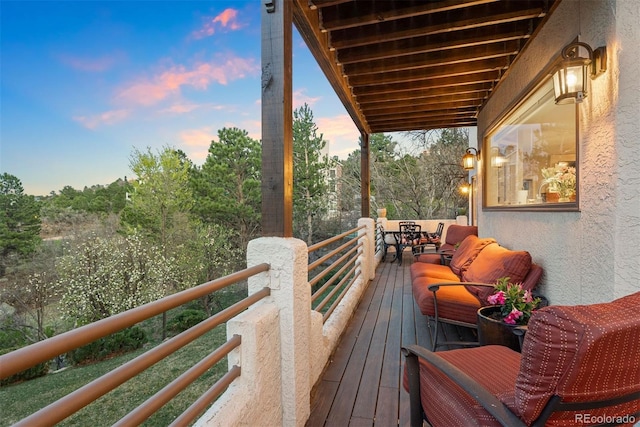 150 Chantrey Ct, Colorado Springs, CO 80906 - deck featuring outdoor lounge area