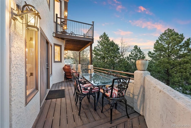 150 Chantrey Ct, Colorado Springs, CO 80906 - deck with outdoor dining area