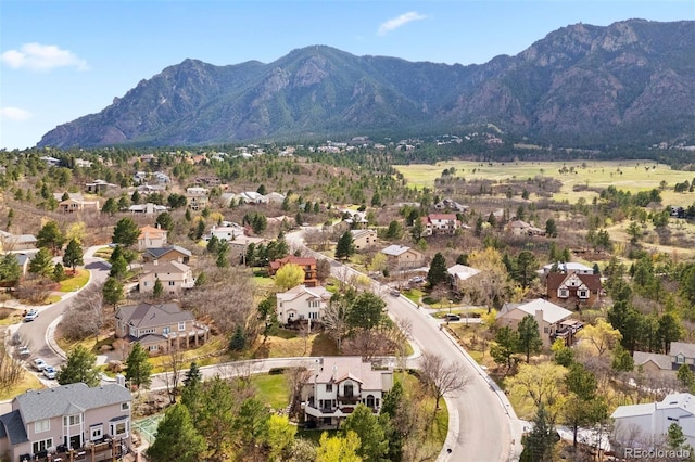 150 Chantrey Ct, Colorado Springs, CO 80906 - bird's eye view featuring a residential view and a mountain view