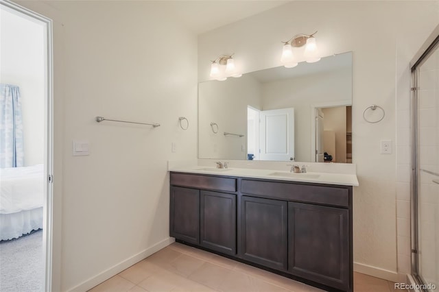 bathroom with vanity