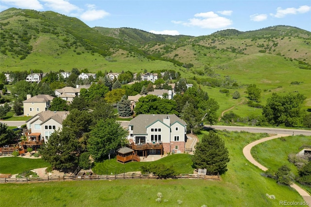 50 Deerwood Dr, Littleton, CO 80127 - bird's eye view of a mountain backdrop