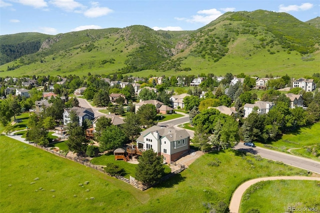 50 Deerwood Dr, Littleton, CO 80127 - aerial view of residential area featuring mountains